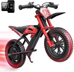 GYROOR 21.6V Kids Electric Balance Bike, 12 in., 200W Motor, Max 10 MPH, LED Display, UL-Certified, Ages 3-8 GYROOR 21.6V Kids Electric Balance Bike, 12 in., 200W Motor, Max 10 MPH, LED Display, UL-Certified, Ages 3-8