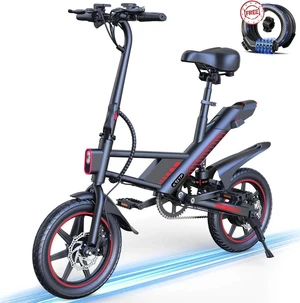 GYROOR C3 14" Folding Mini Electric Bike for Adults & Students, UL2849 Certified, 450W Motor, 3 Riding Modes Up to 30 Miles Range, Rear Suspension Commuter E-Bike with Phone Holder & Security Lock GYROOR C3 14" Folding Mini Electric Bike for Adults & Students, UL2849 Certified, 450W Motor, 3 Riding Modes Up to 30 Miles Range, Rear Suspension Commuter E-Bike with Phone Holder & Security Lock