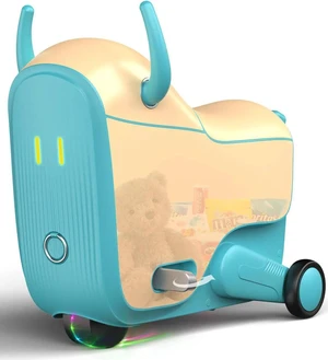 GYROOR 2-in-1 Kids Electric Ride-On Scooter Luggage, Airline Approved Carry-On Suitcase with Storage, Built-in Power Bank, 3 Speed Modes for Ages 4-9 GYROOR 2-in-1 Kids Electric Ride-On Scooter Luggage, Airline Approved Carry-On Suitcase with Storage, Built-in Power Bank, 3 Speed Modes for Ages 4-9