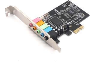 Weastlinks PCIE PCI-Express Sound Card 5.1CH 5.1 Channel CMI8738 Chipset Audio Interface PCI-E 5.1 Stereo Digital Card Desktop Soundcard