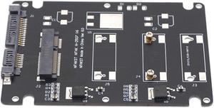 Weastlinks mSATA to SATA SSD Enclosure mSATA to 2.5 SATA Adapter Solid State Drives SSD Hard Drive Converter to SATA 3.0 Card with Case Box