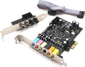Weastlinks PCIe 7.1CH Sound Card Stereo Surround Sound PCI-E Built-In 7.1 Channel Audio Audio System CM8828