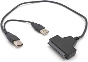 Weastlinks USB 2.0 480Mbps SATA 7+15Pin To USB 2.0 Adapter Cable For 2.5 HDD Laptop Hard Disk Driver