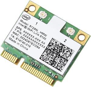 Weastlinks Dual band 300Mbps Wireless Card For Intel Wifi 5100 512AN_HMW Mini PCI-e Wlan Network Card 2.4G/5Ghz 802.11 a/g/n For Laptop