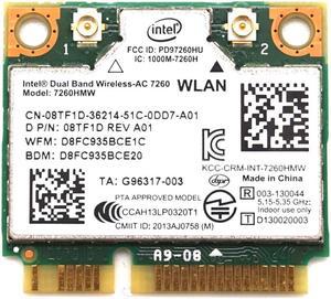 Weastlinks Dual Band Wireless-AC 7260 Intel 7260HMW 7260AC 2.4G/5Ghz 802.11ac MINI PCI-E 2x2 WiFi Card + Bluetooth 4.0 Wlan Adapter