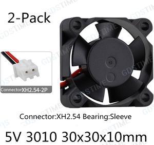 Weastlinks 2Pcs DC 5V 12V Fan 30MM 3010 30x30x10mm Laptop Ultrathin Brushless Axial Cooling Fan 3010 Fan XH2.54