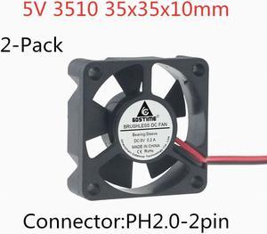 Weastlinks 2PCS DC 5V 12V Fan 3.5cm 35mm 3510 30x30x10mm Ultrathin Brushless Axial Cooling Fan 3510 Fan