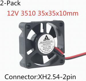 Weastlinks 2PCS DC 12V 24V Fan 3.5cm 35mm 3510 35x35x10mm Ultrathin Brushless Axial Cooling Fan 3510 Fan