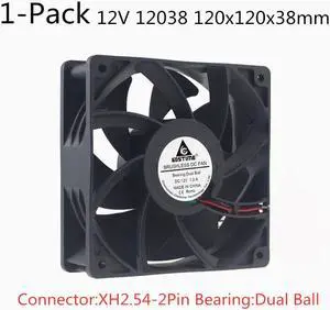 Weastlinks DC 12V Cooling Fan 12cm 120mm 12038 120x120x38mm Big Quiet Brushless Axial Dual Ball Cooler Fan PWM FG 12038 Fan Grill Net