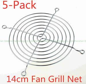 Weastlinks DC 12V 24V Cooling Fan 14cm 140mm 14025 140x140x25mm Big Quiet Brushless Axial Computer Case Dual Ball Cooler Fan DC5.5 14025 USB Fan Grill Net