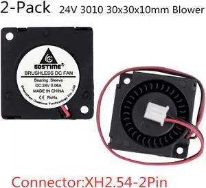 Weastlinks 2Pcs 3010 DC 5V 12V 24V  Blower Fan 30x30x10mm Miniature Ultra-Thin Blower 3D Printer Fan 30MM Cooler Cooling Fan Blower Fan