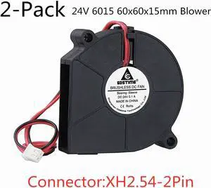 Weastlinks 2PCS 6015 DC Blower Fan 5V 12V 24V 60x60x15mm Brushless Blower Fan Turbo Fan 60MM Cooling USB Blower Fan