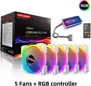 Weastlinks 120mm PC Computer Case Fan Cooling Cooler Adjustable RGB Led 12V Mute Ventilador 6PIN ARGB Fans Speed