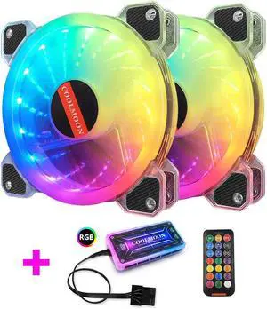 Weastlinks 120mm PC Computer Case Fan Cooling Cooler Adjustable RGB Led 12V Mute Ventilador DC ARGB 12cm Fans Adjust Speed Aura Sync