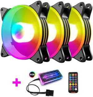 Weastlinks 120mm Case Fan Cooler PC Air 12cm Cooling Fans 6PIN RGB Radiator 12V Mute Computer ARGB Aura Sync