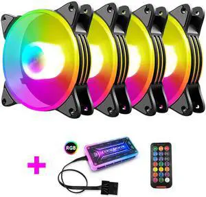 Weastlinks 120mm Case Fan Cooler PC Air 12cm Cooling Fans 6PIN RGB Radiator 12V Mute Computer ARGB Aura Sync