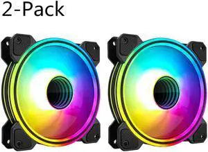 Weastlinks 120mm Chassis Cooling Fan 12cm 4Pin PWM 5V 3Pin ARGB Aura Sync Hydraulic Bearing Silent PC Case Cooler Fan