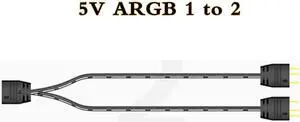 Weastlinks AR-1 RGB Controller Cable 5V 3 Pin 3pin to SATA ARGB Mini Controller HUB Adapter for PC Fan Cooling Fan Light Strip