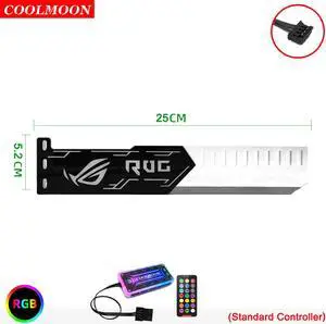 Weastlinks RGB LED Light Graphics Card Bracket 25cm/28cm 5V Small 4PIN GPU Support VGA Holder for Computer Chassis PC Accessories