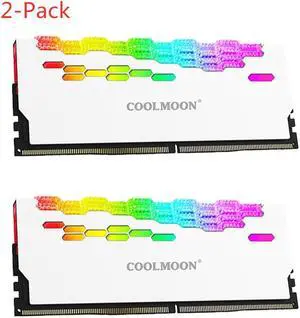 Weastlinks RA-2 RAM Memory Heat Sink Cooler 5V 3Pin ARGB Colorful Mental Heat For Desktop Computer Cooling PC Accessories