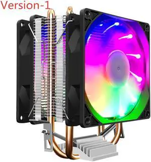 Weastlinks CPU radiator dual copper tube 9cm vertical mute AMD115X desktop computer heat pipe cooling CPU fan P2/P22