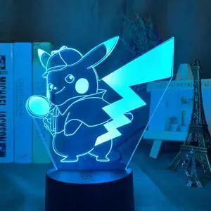 Weastlinks Cute Pokemon Vaporeon Anime Figures 3D Led Night Light Model Toys Children Bed Room Decor Birthday Gift Christmas Gifts for Kids