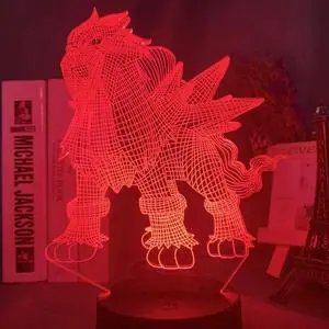 Weastlinks Cute Pokemon Vaporeon Anime Figures 3D Led Night Light Model Toys Children Bed Room Decor Birthday Gift Christmas Gifts for Kids