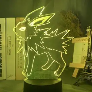 Weastlinks Cute Pokemon Vaporeon Anime Figures 3D Led Night Light Model Toys Children Bed Room Decor Birthday Gift Christmas Gifts for Kids