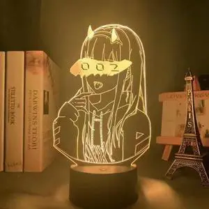 Weastlinks Anime 3D Led Light Kimetsu No Yaiba Nezuko Kamado for Bedroom Decoration Night Light Gift Manga 3D Lamp Demon Slayer Room Decor