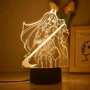 Weastlinks 3D Led Night Lamp Anime Chainsaw Man Aki Hayakawa 16 Colors for Bedroom Decor Kids Birthday Gift Manga Chainsaw Man Led Light Bedside