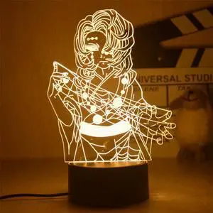 Weastlinks Anime 3D Led Light Kimetsu No Yaiba Nezuko Kamado for Bedroom Decoration Night Light Gift Manga 3D Lamp Demon Slayer Room Decor