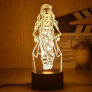 Weastlinks Anime 3D Led Light Kimetsu No Yaiba Nezuko Kamado for Bedroom Decoration Night Light Gift Manga 3D Lamp Demon Slayer Room Decor