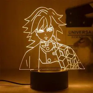 Weastlinks Anime 3D Led Light Kimetsu No Yaiba Nezuko Kamado for Bedroom Decoration Night Light Gift Manga 3D Lamp Demon Slayer Room Decor