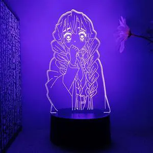 Weastlinks Demon Slayer Kimetsu No Yaiba Nezuko Rengoku Zenitsu Tanjiro 3d Led Lamp Bedroom Manga Anime Figure Night Lights Children Gift