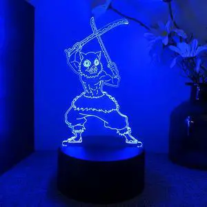 Weastlinks Demon Slayer Kimetsu No Yaiba Nezuko Rengoku Zenitsu Tanjiro 3d Led Lamp Bedroom Manga Anime Figure Night Lights Children Gift