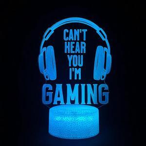 Weastlinks 3D LED Gaming Setup RGB Lamp Gaming Room Lamp Decoration USB Powered Night Light Table Lamp For Bedroom Decor Christmas Lights