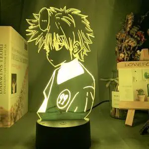 Weastlinks Acrylic 3D Lamp Anime Hunter X Hunter Killua and Gon for Bedroom Decor Nightlight Birthday Gift Led Night Light Manga Hxh Killua