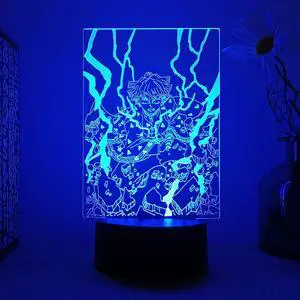 Weastlinks Demon Slayer Kimetsu No Yaiba Nezuko Rengoku Zenitsu Tanjiro 3d Led Lamp Bedroom Manga Anime Figure Night Lights Children Gift
