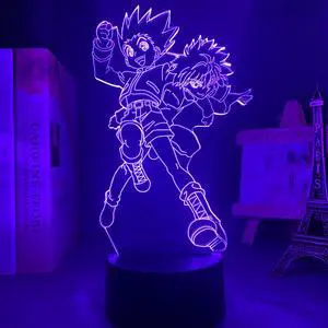 Weastlinks Acrylic 3D Lamp Anime Hunter X Hunter Killua and Gon for Bedroom Decor Nightlight Birthday Gift Led Night Light Manga Hxh Killua