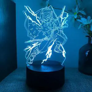 Weastlinks Demon Slayer Kimetsu No Yaiba Nezuko Rengoku Zenitsu Tanjiro 3d Led Lamp Bedroom Manga Anime Figure Night Lights Children Gift