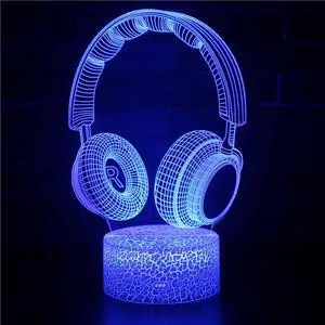 Weastlinks 3D LED Gaming Setup RGB Lamp Gaming Room Lamp Decoration USB Powered Night Light Table Lamp For Bedroom Decor Christmas Lights