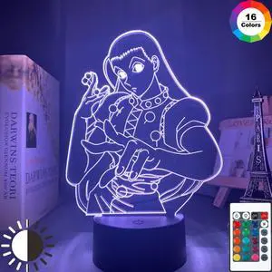 Weastlinks Acrylic 3D Lamp Anime Hunter X Hunter Killua and Gon for Bedroom Decor Nightlight Birthday Gift Led Night Light Manga Hxh Killua