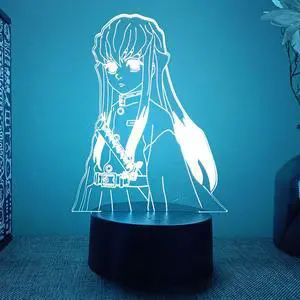 Weastlinks Demon Slayer Kimetsu No Yaiba Nezuko Rengoku Zenitsu Tanjiro 3d Led Lamp Bedroom Manga Anime Figure Night Lights Children Gift