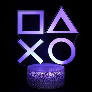 Weastlinks 3D LED Gaming Setup RGB Lamp Gaming Room Lamp Decoration USB Powered Night Light Table Lamp For Bedroom Decor Christmas Lights