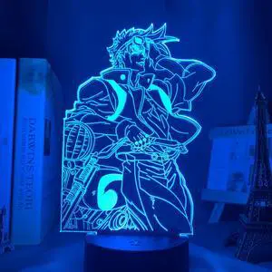 Weastlinks 3D Lamp Anime JoJo Bizarre Adventure for Bedroom Decor Light Birthday Gift Manga Jojo Figure Led Night Light Jotaro Kujo