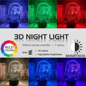 Weastlinks Zero Two Figure 3d Anime Lamp Nightlight Kids Child Girls Bedroom Manga Gift Night Light Lamp Darling In The Franxx