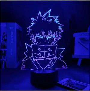 Weastlinks 3D LED Lamp Anime Chainsaw Man for Bedroom Decoration Nightlight Kids Birthday Gift Manga Chainsaw Man Led Night Light Bedside
