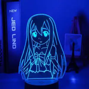 Weastlinks Anime Fairy Tail Natsu Dragneel and Erza Scarlet Hug Night Light Led Touch Sensor Night Lamp for Child Room Decor Table 3d Lamp