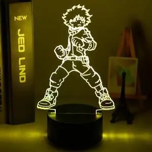 Weastlinks 3D LED Lamp Anime Chainsaw Man for Bedroom Decoration Nightlight Kids Birthday Gift Manga Chainsaw Man Led Night Light Bedside