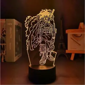 Weastlinks 3D LED Lamp Anime Chainsaw Man for Bedroom Decoration Nightlight Kids Birthday Gift Manga Chainsaw Man Led Night Light Bedside